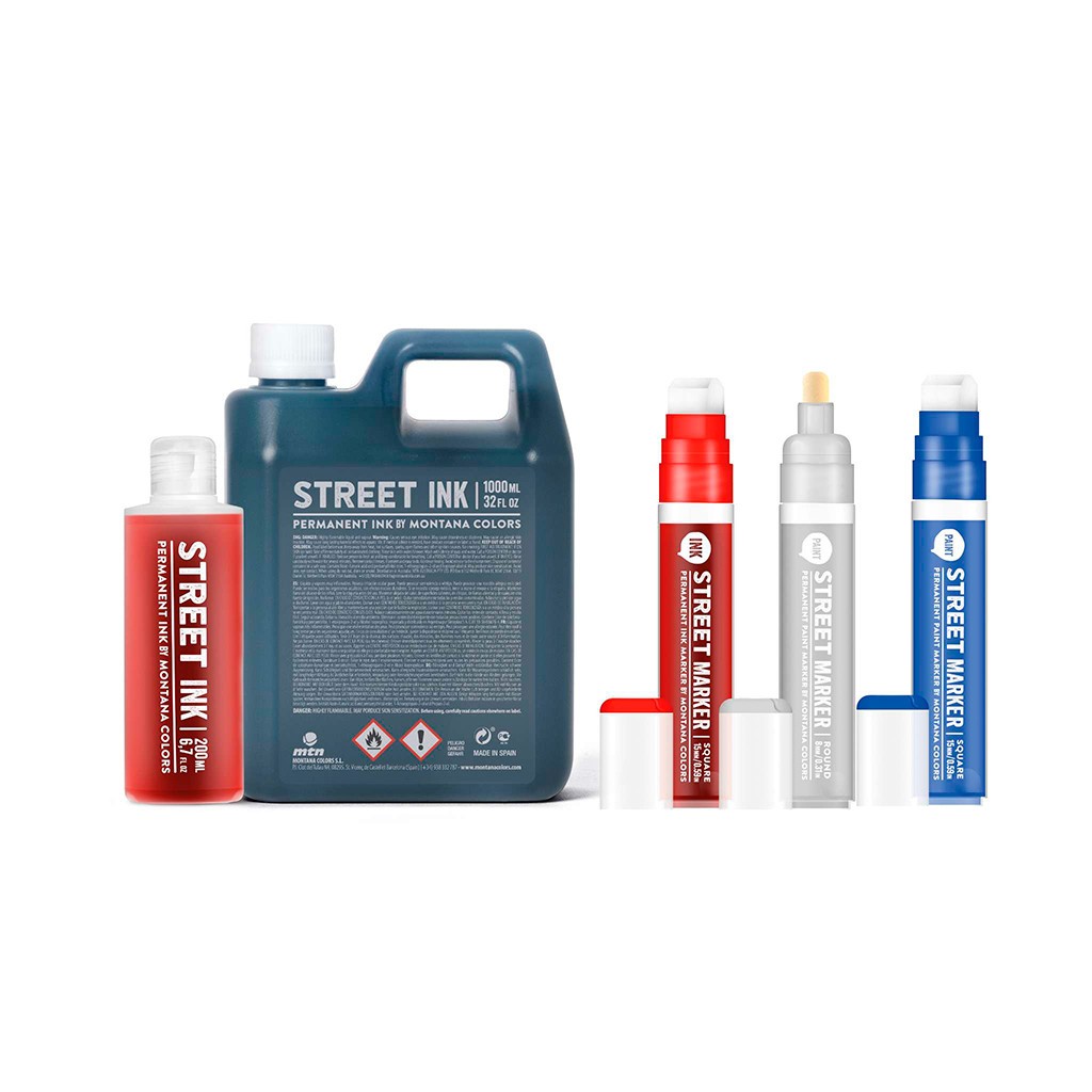 MTN Street Ink 1000ml – Permanente Alkohol-Tinte Zum Marker-Nachfüllen, Für Innen/außen, Schnell Trocknend