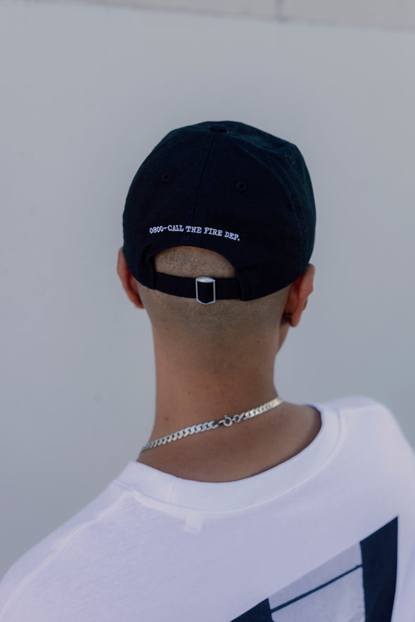 Saucy Black- 6 panel Dad Hat