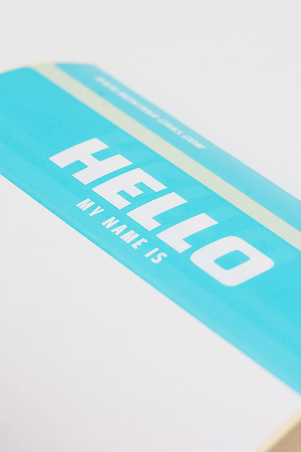 Montana HELLO MY NAME Roll of Stickers