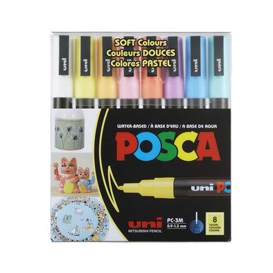 Uni Posca Pack PC-3M Soft Colors