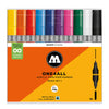 Molotow ONE4ALL ACRYLIC 10X TWINmarker 1.5+4 mm - Basic Set 1