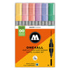 Molotow ONE4ALL ACRYLIC 6X TWINmarker 1.5+4 mm - Pastel Classic Set