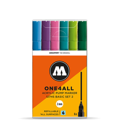 Molotow One 4 All 127HS 6x marker set Basic 2