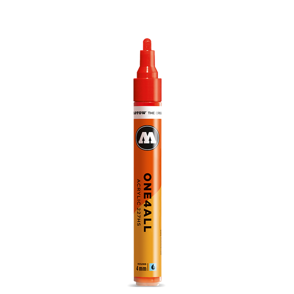 Molotow One4All 4mm 218 neon orange fluor. - Crack Kids Lisboa