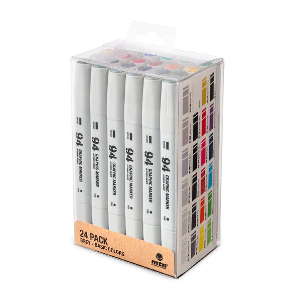 MTN 94 Graphic Marker Grey + Basic 24 Pack - Crack Kids Lisboa